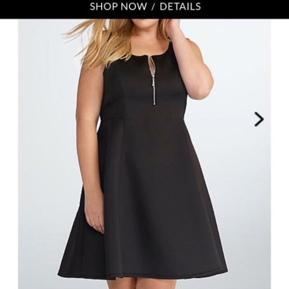 Black Torrid Dress Size 0